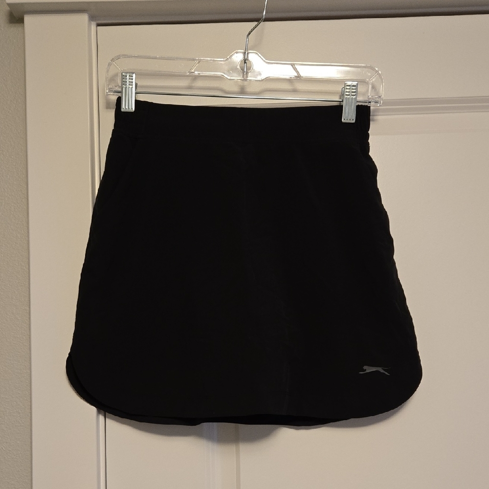Black Slazenger Athletic Golf Skirt With Pockets